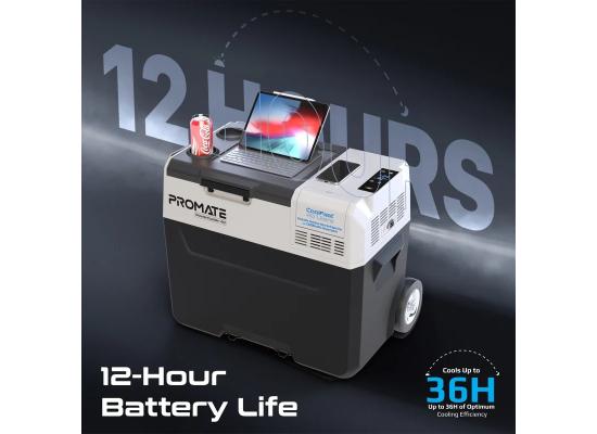 Promate PowerCooler-40 Liters Portable Outdoor Mini Refrigerator